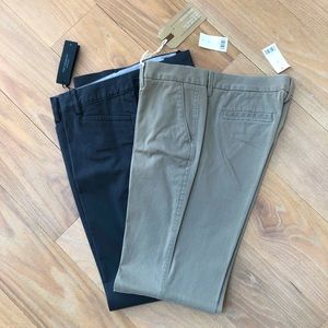 *NEW* with tags, Banana Republic Chinos, 2 pair, size 8
